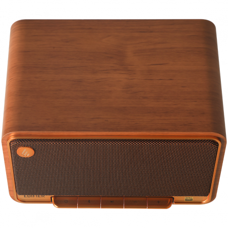 Тонколона Edifier D32 BR, 60W, 11 часа, Hi-Res Audio/Wireless, Bluetooth 5.3, Wi-Fi, Apple Airplay2, DRC, DSP,  Дървен корпус, Кафяв