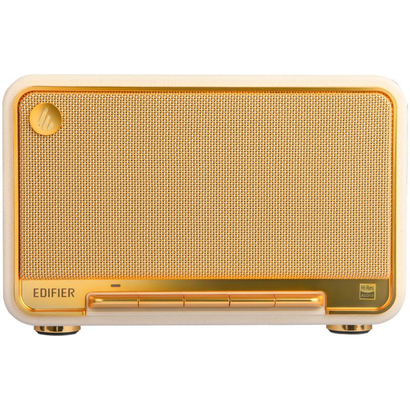 Тонколона Edifier D32 WH, 60W, 11 часа, Hi-Res Audio/Wireless, Bluetooth 5.3, Wi-Fi, Apple Airplay2, DRC, DSP,  Дървен корпус, Бял