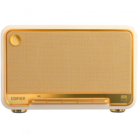 Тонколона Edifier D32 WH, 60W, 11 часа, Hi-Res Audio/Wireless, Bluetooth 5.3, Wi-Fi, Apple Airplay2, DRC, DSP,  Дървен корпус, Бял