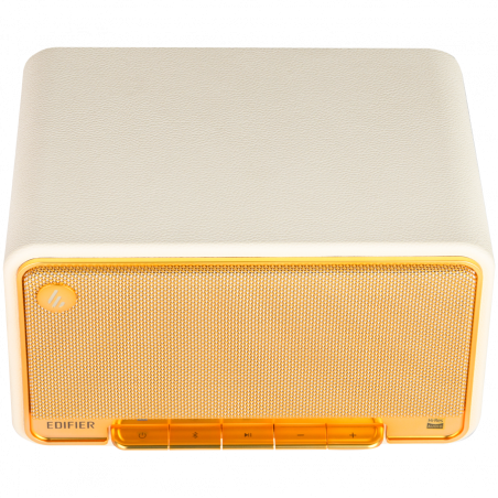 Тонколона Edifier D32 WH, 60W, 11 часа, Hi-Res Audio/Wireless, Bluetooth 5.3, Wi-Fi, Apple Airplay2, DRC, DSP,  Дървен корпус, Бял