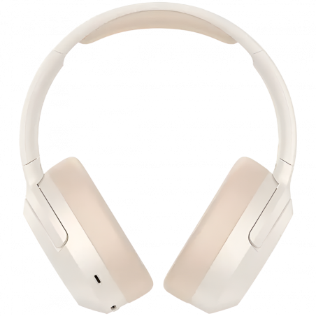 Безжични слушалки Edifier W820NB Plus V25 Ivory, 40 мм, 80 часа, A.I, Динамични драйвери с титаниево покритие, Bluetooth V6.1, ANC, Hi-Res, Бежов