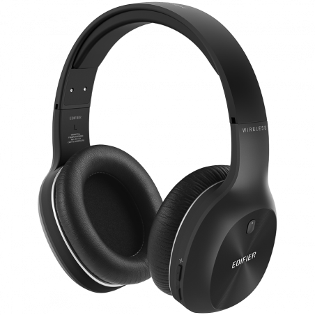 Безжични слушалки Edifier W800BT Plus BL, 40 мм, 55 часа, Динамични говорители, BT V5.1, USB-C, Qualcomm aptX, Multipoint, EQ режими, Черен
