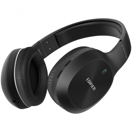 Безжични слушалки Edifier W800BT Plus BL, 40 мм, 55 часа, Динамични говорители, BT V5.1, USB-C, Qualcomm aptX, Multipoint, EQ режими, Черен