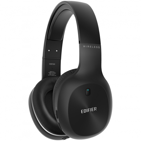 Безжични слушалки Edifier W800BT Plus BL, 40 мм, 55 часа, Динамични говорители, BT V5.1, USB-C, Qualcomm aptX, Multipoint, EQ режими, Черен