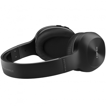 Безжични слушалки Edifier W800BT Plus BL, 40 мм, 55 часа, Динамични говорители, BT V5.1, USB-C, Qualcomm aptX, Multipoint, EQ режими, Черен