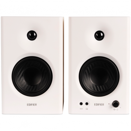 Тонколони Edifier MR4 WH, 42W RMS, RCA, AUX, TRS, Високо и нискочестотни говорители 1"/4", 2 режима, Бял