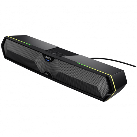 Саундбар Edifier MG300, 5W RMS, 48.5 см, Bluetooth V5.3, USB, AUX, RGB, 2x52мм говорители, Сензорен контрол, Черен