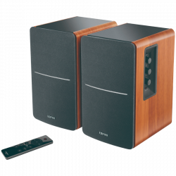 Тонколони Edifier R1280DBs BR 2.0, 42W RMS, Bluetooth V5.1, 2 RCA, Активен кросоувър, Изход за активен субуфер, Регулатор на бас и високи, Кафяв