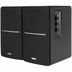 Тонколони Edifier R1280DB BL 2.0, 42W RMS, Bluetooth V5.1, 2 RCA, Активен кросоувър, Регулатор на бас и високи, Черен