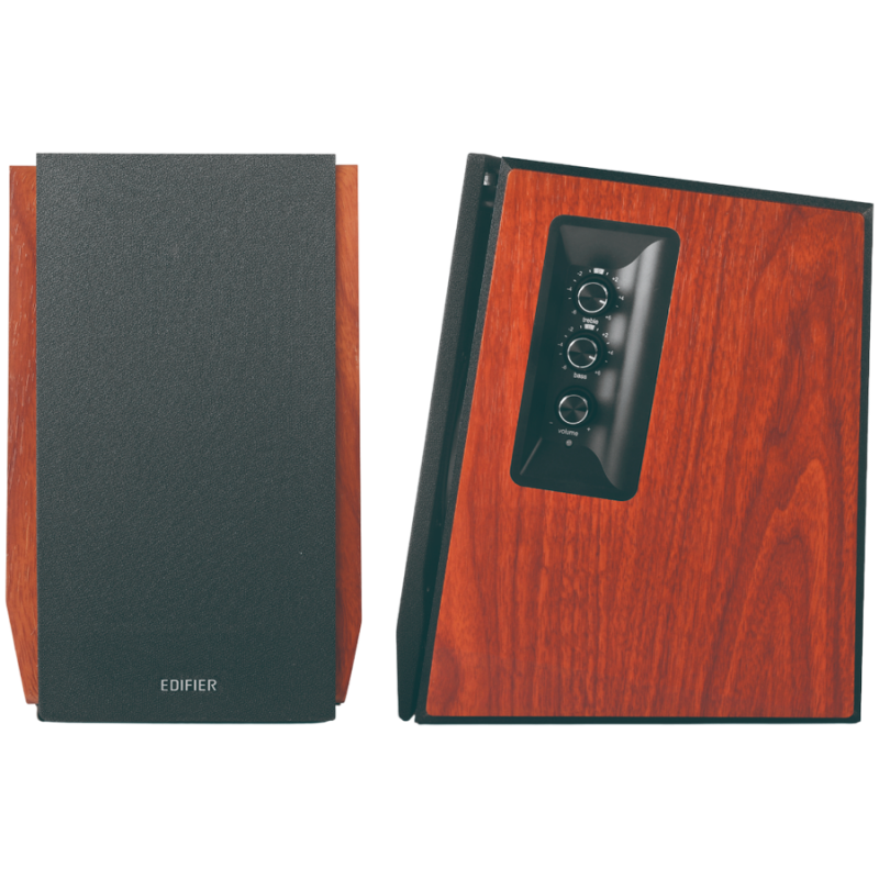 Тонколони Edifier R1700BTs, 66W RMS, Bluetooth V5.1, RCA, Изход за субуфер, DSP, DRC, Дистанционно управление, Дървен MDF дизайн, Кафяв
