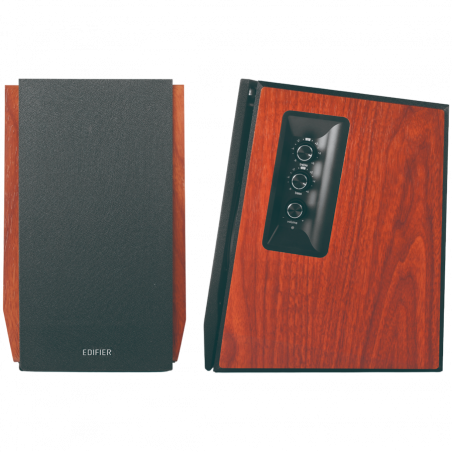 Тонколони Edifier R1700BTs, 66W RMS, Bluetooth V5.1, RCA, Изход за субуфер, DSP, DRC, Дистанционно управление, Дървен MDF дизайн, Кафяв