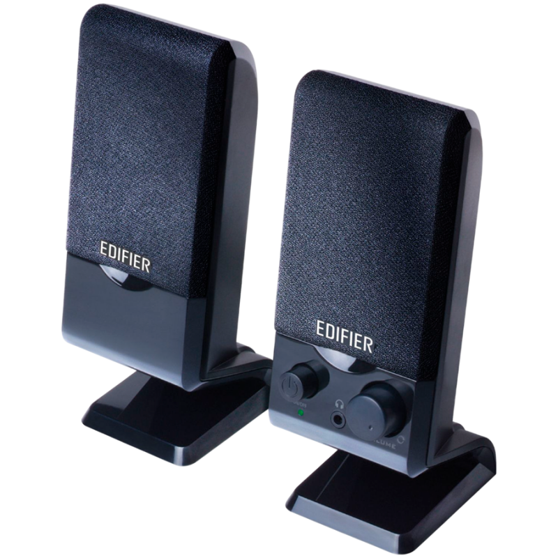 Тонколони Edifier M1250 2.0, 1.2W RMS, USB, AUX, Flat panel, Компактен дизайн, Магнитно ерканиране, Черен