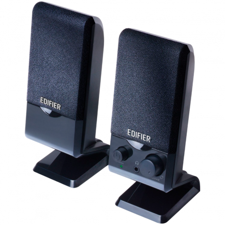 Тонколони Edifier M1250 2.0, 1.2W RMS, USB, AUX, Flat panel, Компактен дизайн, Магнитно ерканиране, Черен
