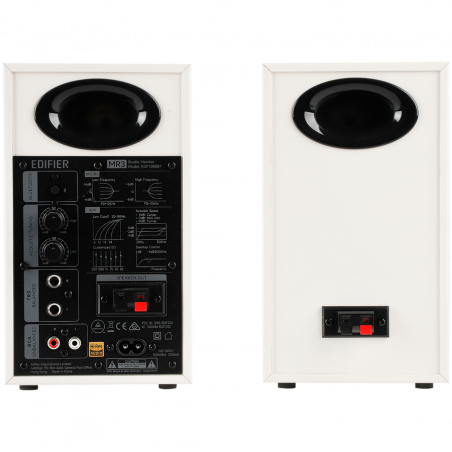 Тонколони Edifier MR3 WH, 36W RMS, BT V5.4, RCA, AUX, Hi-Res, ConneX, Активни, Акустични настройки, Бял