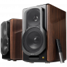 Тонколони Edifier S2000MKIII, 130W, Активни, Bluetooth 5.0, 2xRCA, OLED дисплей, Кафяв