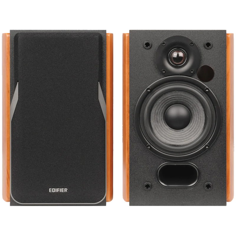 Тонколони Edifier R1380T, 42W RMS, 2хRCA, Дистанционно управление, Дървен корпус, Кафяв