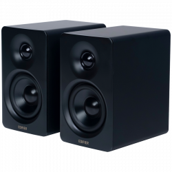 Тонколони Edifier M60 BL, 66W RMS, Bluetooth V5.3, Hi-Res & Hi-Res, DSP, USB-C, 3.5 AUX, ConneX, Ръчно изработен корпус, Черен