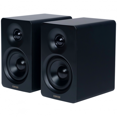 Тонколони Edifier M60 BL, 66W RMS, Bluetooth V5.3, Hi-Res & Hi-Res, DSP, USB-C, 3.5 AUX, ConneX, Ръчно изработен корпус, Черен