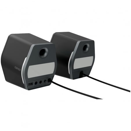 Геймърски тонколони Edifier G2000 2.0 BL, 16W RMS, BT V5.1, USB, AUX, RGB, Hi-Fi, 3 режима, Памет на настройки, Черен