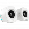 Геймърски тонколони Edifier G2000 2.0 WH, 16W RMS, BT V5.1, USB, AUX, RGB, Hi-Fi, 3 режима, Памет на настройки, Бял