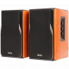 Тонколони Edifier R1380DB, 42W RMS, Bluetooth 5.1, 2xRCA, 3.5мм жак, Активен кросоувър, Регулатор на бас и високи, Кафяв