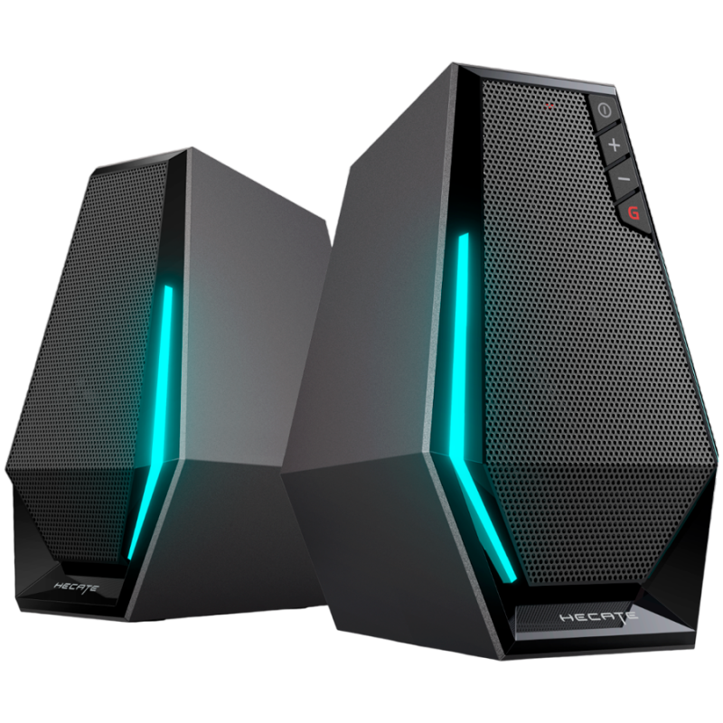 Тонколони Edifier G1500, 10W, 2x2.5" говорители, Bluetooth 5.3, RGB осветление, Черен