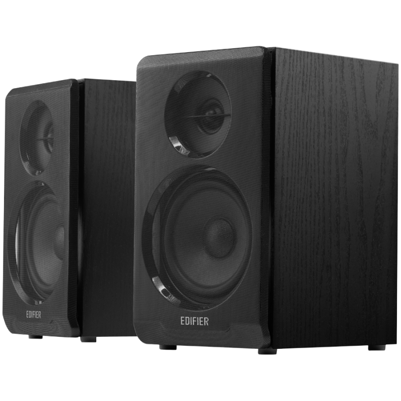 Тонколони Edifier R33BT, 10W, 3.5" + 0.5" говорители, Активни, Bluetooth 5.0, AUX, Черен