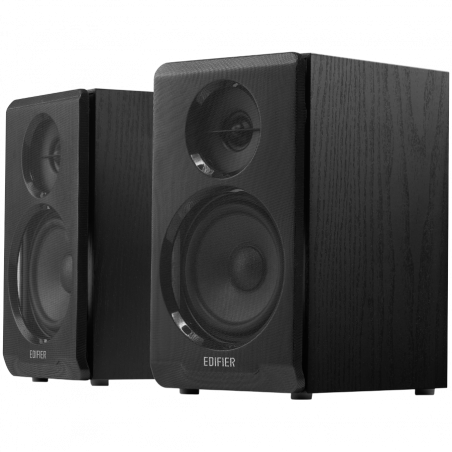 Тонколони Edifier R33BT, 10W, 3.5" + 0.5" говорители, Активни, Bluetooth 5.0, AUX, Черен