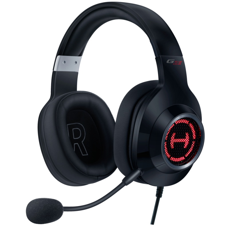 Геймърски слушалки Edifier G2 II USB, 50мм говорители, 7.1 surround, Noise-Canceling микрофон, NdFeB, RGB, Черен