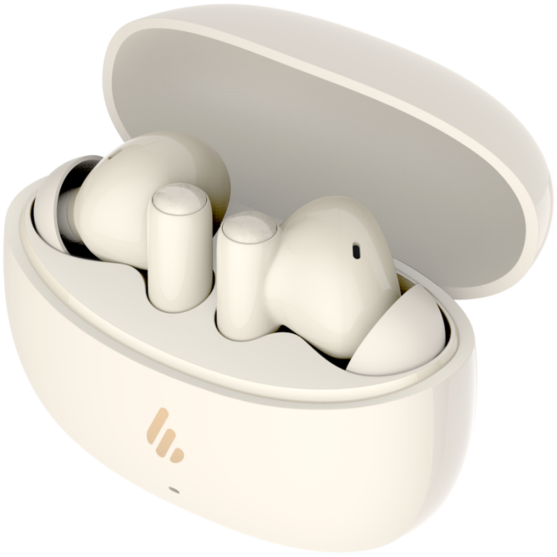 Безжични слушалки Edifier X5 Pro, Bluetooth 5.3, ANC, Сензорни контроли, До 31 часа, USB-C, IP55, Бежов