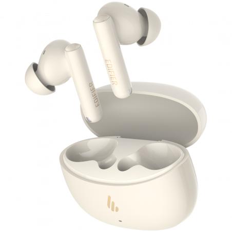 Безжични слушалки Edifier X5 Pro, Bluetooth 5.3, ANC, Сензорни контроли, До 31 часа, USB-C, IP55, Бежов