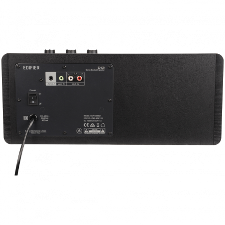Тонколона Edifier D12, 70W, Bluetooth 5.0, RCA, AUX, Line-Out, USB-C, Черен