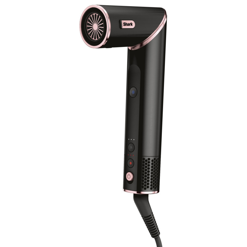 Сешоар за стилизиране на коса 3в1 Shark FlexStyle HD424EU, 1400W, 3 скорости и темп, Coanda, Предпазване от топлинно увреждане, Черен