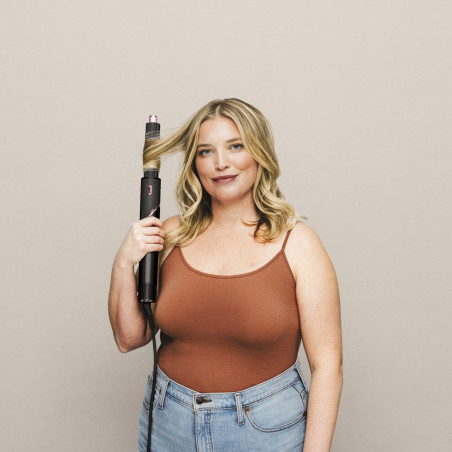 Сешоар за стилизиране на коса 3в1 Shark FlexStyle HD424EU, 1400W, 3 скорости и темп, Coanda, Предпазване от топлинно увреждане, Черен