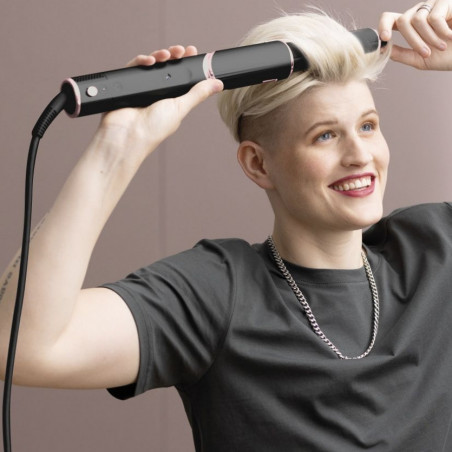 Сешоар за стилизиране на коса 3в1 Shark FlexStyle HD424EU, 1400W, 3 скорости и темп, Coanda, Предпазване от топлинно увреждане, Черен