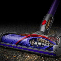 Вертикална прахосмукачка Dyson V11 Advanced Nickel/Purple 479333-01, 200AW, 760 мл, 125000 об/мин, Автомония 60 мин, HEPA, Лилав/Никел
