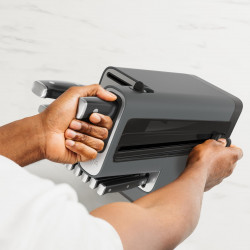 Комплект кухненски ножове с точило Ninja K32014EUUK, 14 части, StaySharp, Ергономичен дизайн, Сребрист/черен