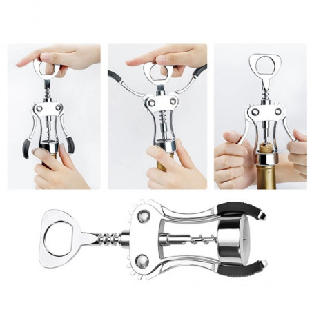 Тирбушон Bohmann BH 7710, 23.5 см, Отварачка, Лостов, Сребрист