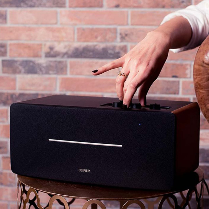 Тонколона Edifier D12, 70W, Bluetooth 5.0, RCA, AUX, Line-Out, USB-C, Бял