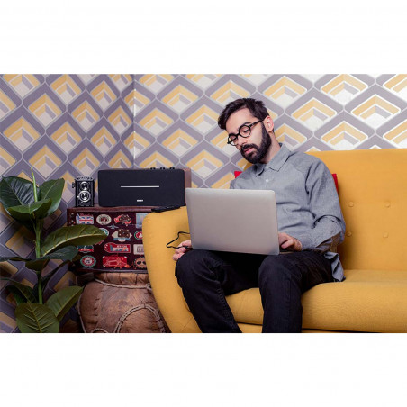 Тонколона Edifier D12, 70W, Bluetooth 5.0, RCA, AUX, Line-Out, USB-C, Бял