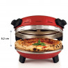Електрическа фурна за пица Ariete "Pizzeria Gourmet" 0934/00, 1500W, 32 см, До 400C, 5 нива, , Червен