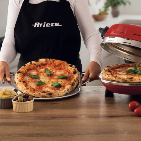 Електрическа фурна за пица Ariete "Pizzeria Gourmet" 0934/00, 1500W, 32 см, До 400C, 5 нива, , Червен