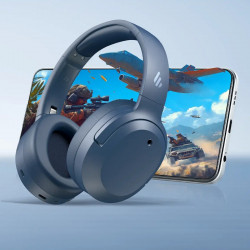 Безжични слушалки Edifier W820NB Plus V25 Navy, 40 мм, 80 часа, A.I, Динамични драйвери с титаниево покритие, Bluetooth V6.1, ANC, Hi-Res, Тъмносин