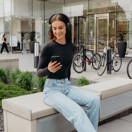 Безжични слушалки Edifier W820NB Plus V25 Gray, 40 мм, 80 часа, A.I, Динамични драйвери с титаниево покритие, Bluetooth V6.1, ANC, Hi-Res, Тъмносив