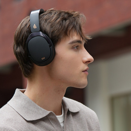 Безжични слушалки Edifier WH950NB Black, 40 мм, 55 часа, Динамични драйвери с титаниево покритие, 3 режима, Таймер, Bluetooth V5.4, ANC, ENC, Hi-Res, Черен