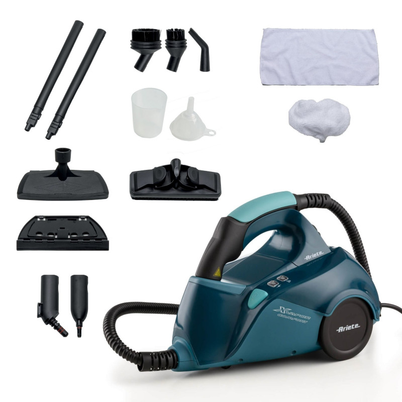 Парочистачка Ariete X-Vapor Comfort, 5 бара, 1500 W, 1.2 л, До 45 мин, Аксесоари, Черен