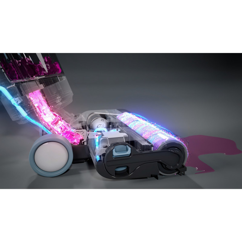 Вертикална прахосмукачка Ariete Aqua Force Wash & Vacuum 2483/00, 220W, 500 мл, Автономия до 35 мин, Самопочистване, Бял