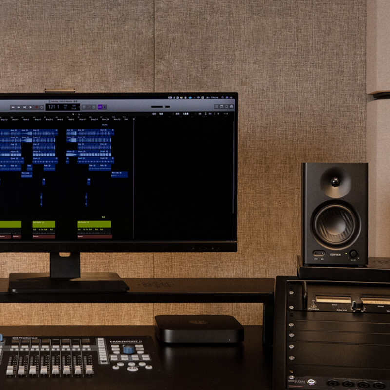 Тонколони Edifier MR4 WH, 42W RMS, RCA, AUX, TRS, Високо и нискочестотни говорители 1"/4", 2 режима, Бял