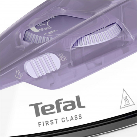 Ютия Tefal DB1612E0, 1000W, 70 мл, Dry&Steam, Вертикална пара, Microsteam 200, Бял/лилав