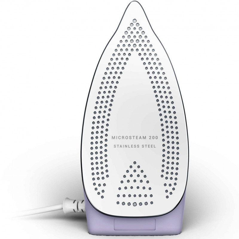 Ютия Tefal DB1612E0, 1000W, 70 мл, Dry&Steam, Вертикална пара, Microsteam 200, Бял/лилав